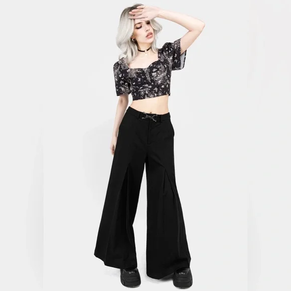 Disturbia Thalia Button Front Crop Top US 12 / UK 16 - Picture 6 of 6